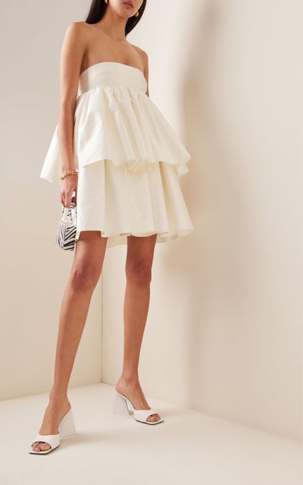 Rotate Birger Christiansen mini suknia ślubna ciążowa Designer XS