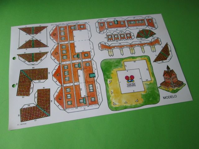 Lote 5 Casas de Papel / Recortar Construções Anos 90 - Novas