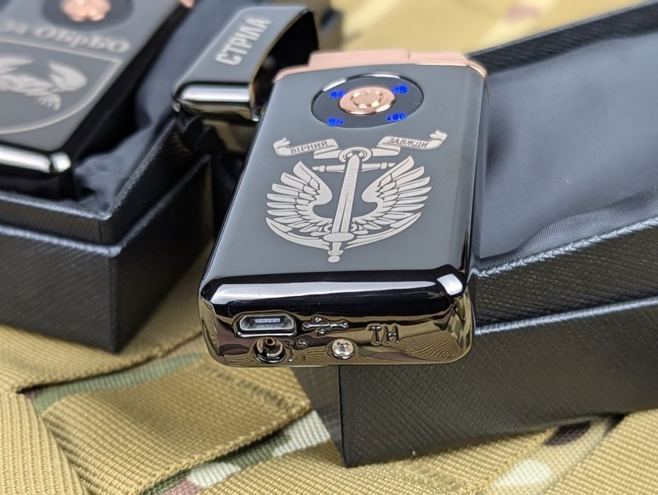 Турбо - запальничка з гравіюванням. Зажигалка 2 в 1