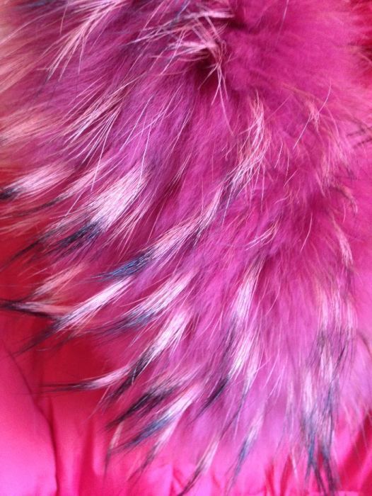 Пуховик на подростка, пуховое пальто для девочки розовый малиновый