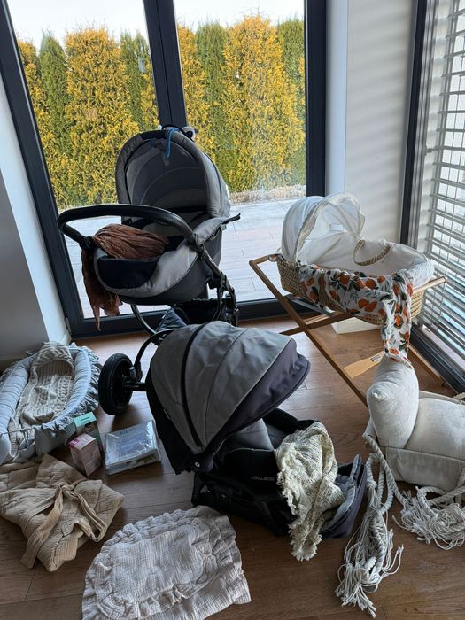 Rożek plus kołderka muślinowa wózek spacerówka gondola kokon huśtawka