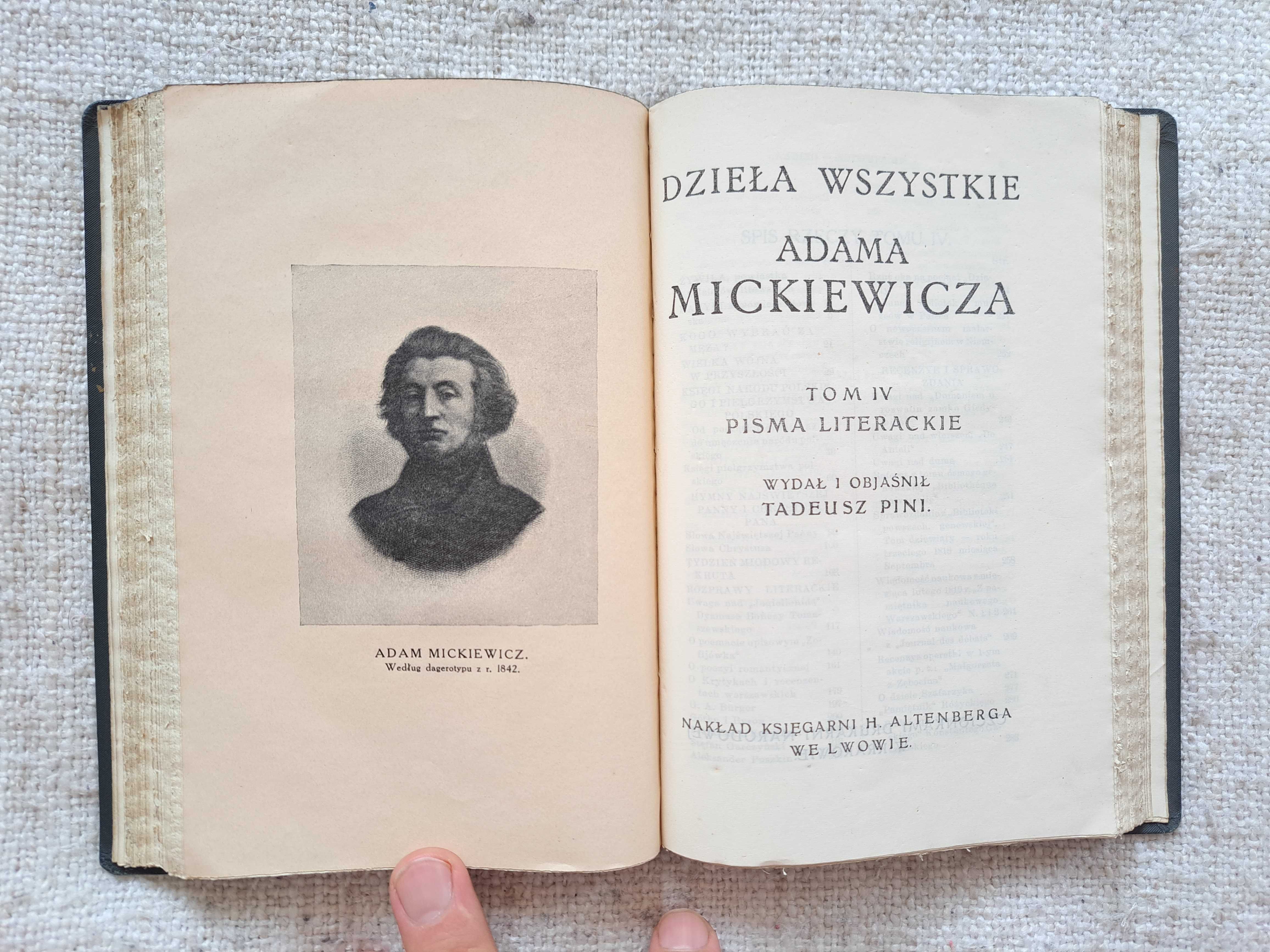 1910 rok. Dzieła Mickiewicza. Kopia rękopisu. Tom III i IV