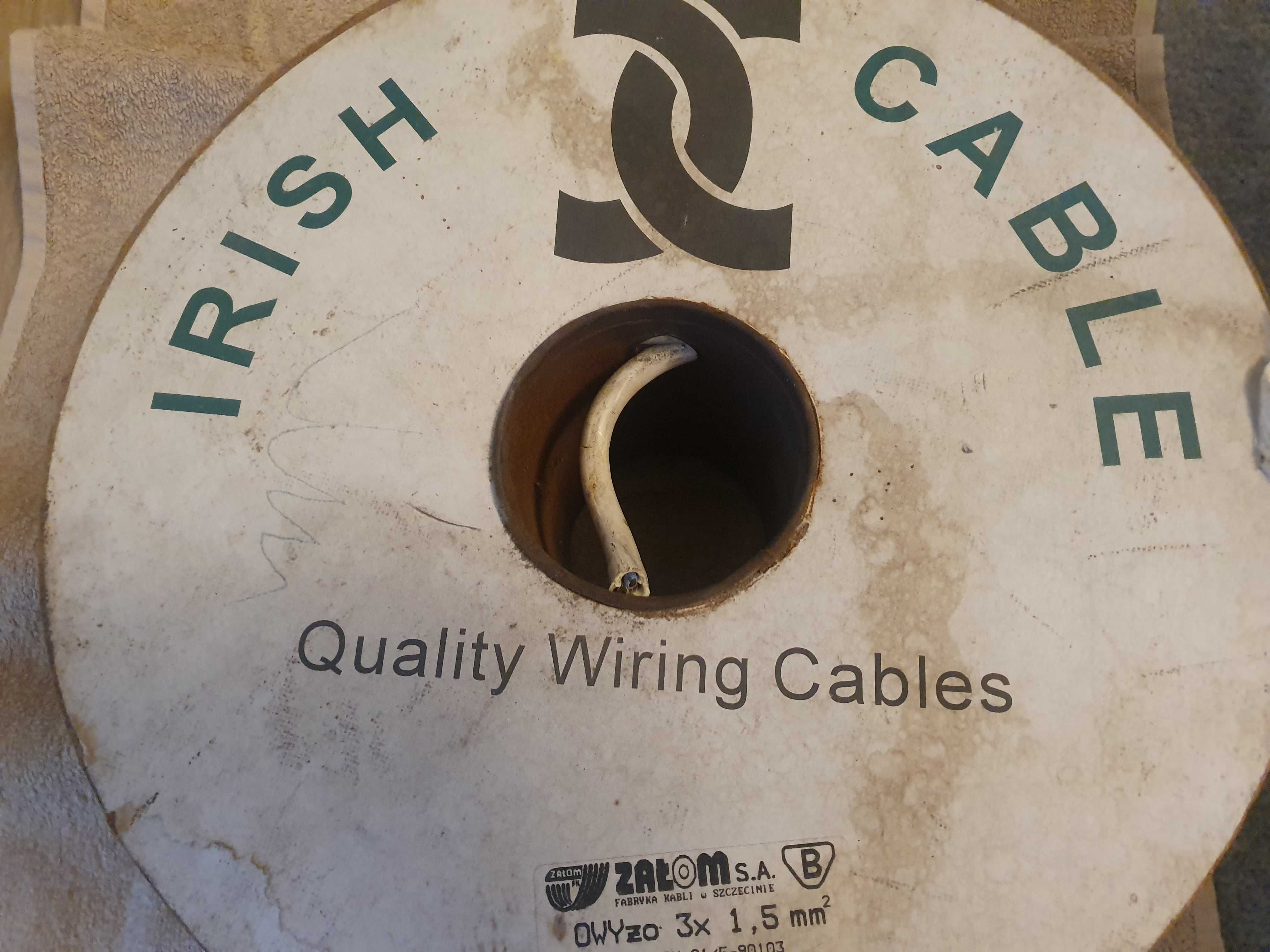 Sprzedam 100-metrowy kabel 3x 1,5 mm2