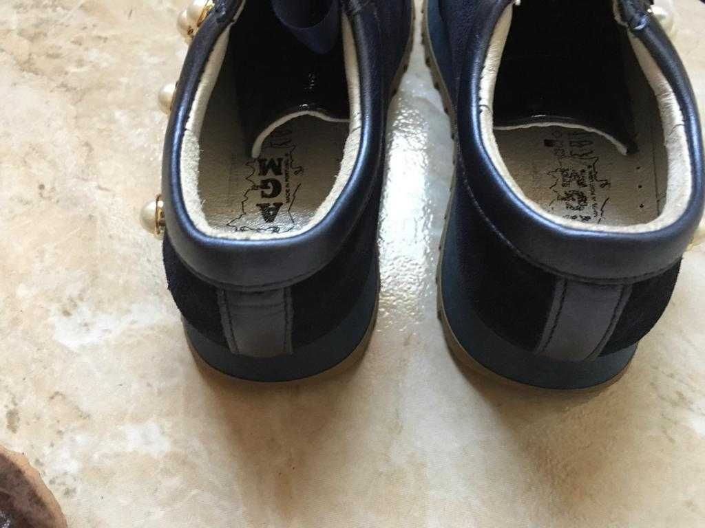 Sapato menina azul 31