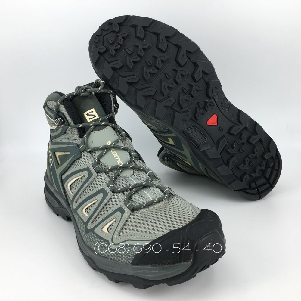 Мужские кожаные летние ботинки берцы SALOMON X Ultra 3 aero 42 2/3 ор.