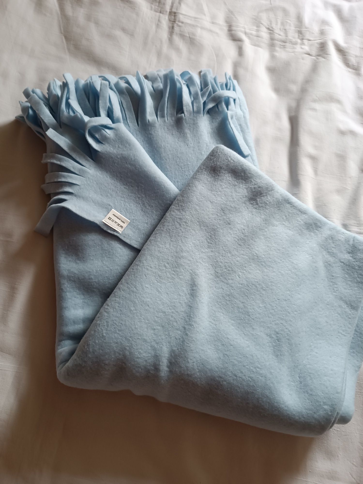 Плед -одеяло,новый, нежно -голубого цвета