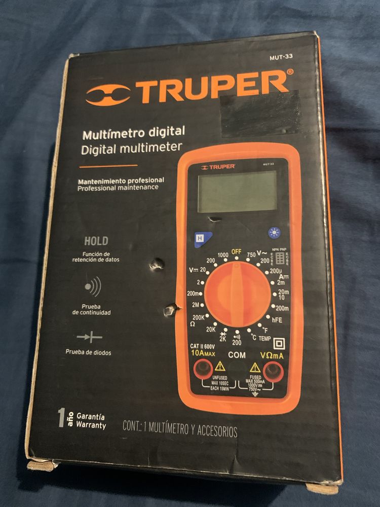 Мультиметр цифровой Truper MUT-33