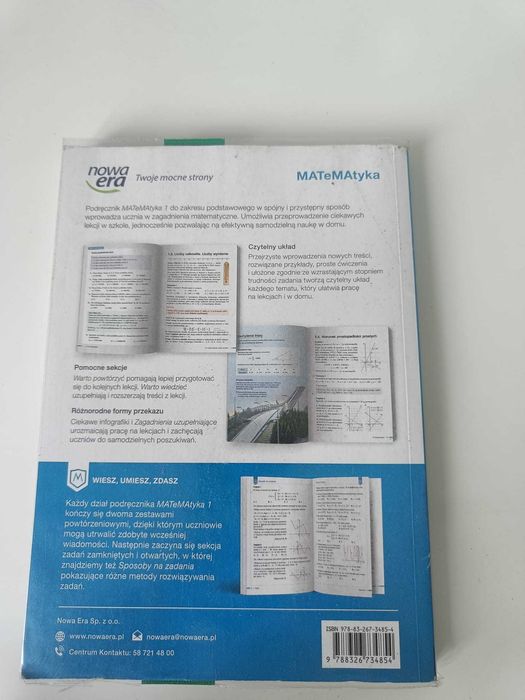 MATeMAtyka 1. Podręcznik dla LO i technikum. Zakres podstawowy.