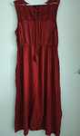 Sukienka Boho, maxi, bordo, roz 44