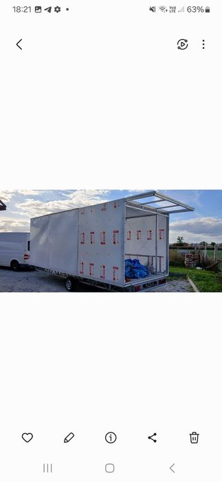 Nowa przyczepka - idealna pod zabudowe , projekt mobilny