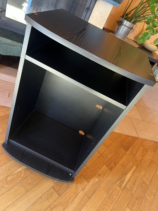 Czarna szafka RTV
