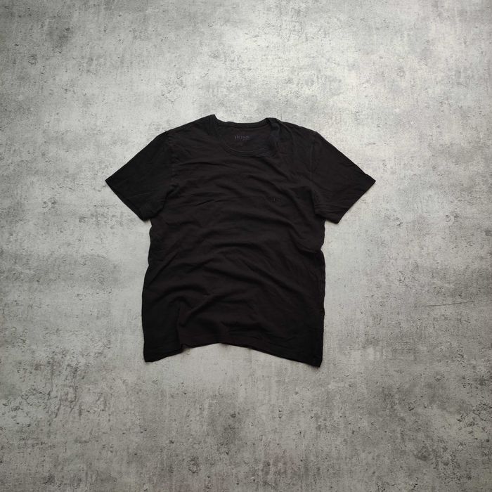MĘSKA Koszulka Bawełna Haft Logo Hugo Boss Klasyczna Elegancka Casual