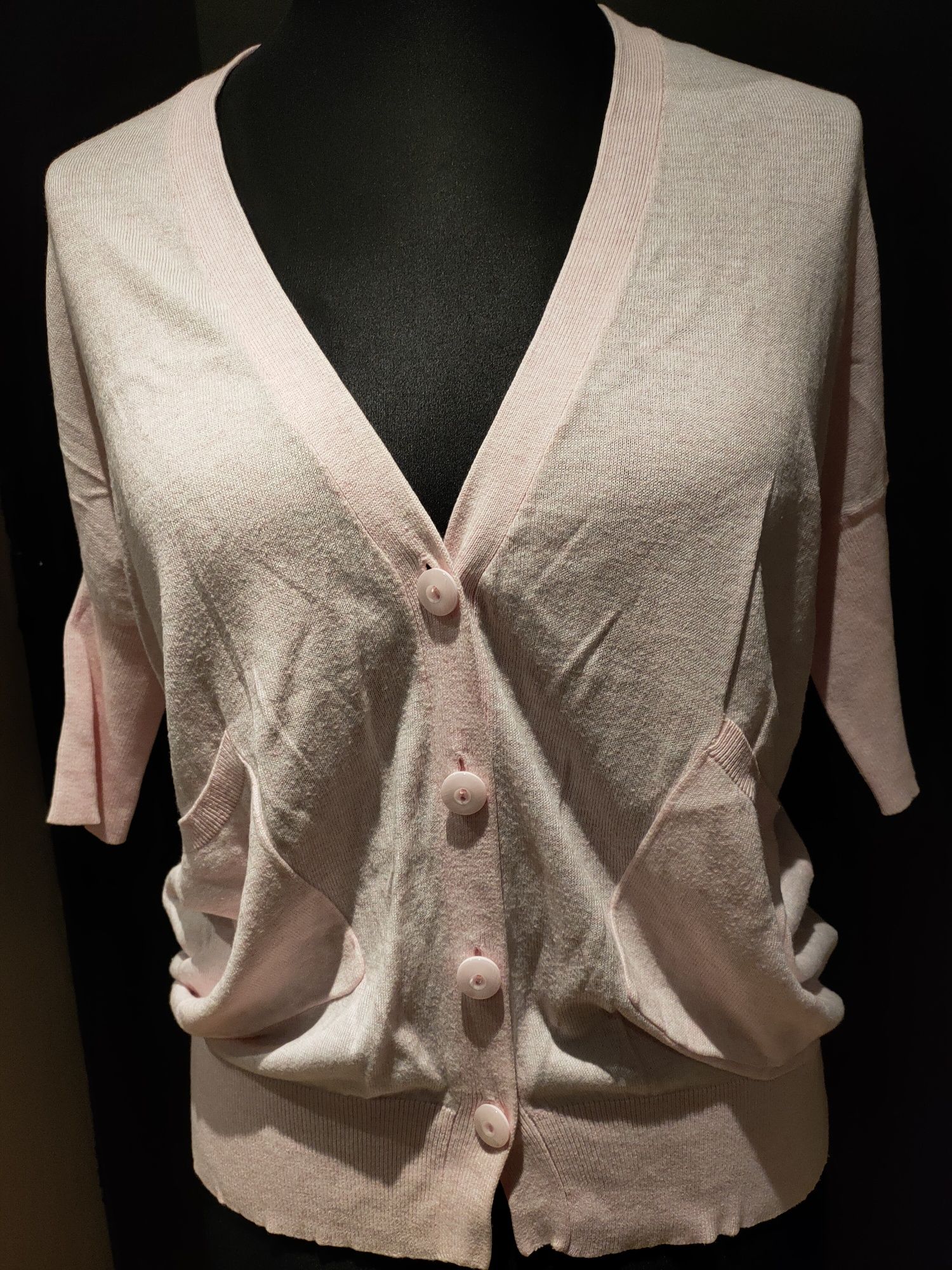 Bluzka różowy sweterek r.38
