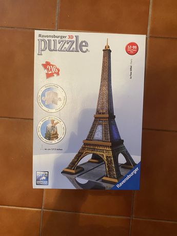 Puzzle 3D torre eiffel 216 peças