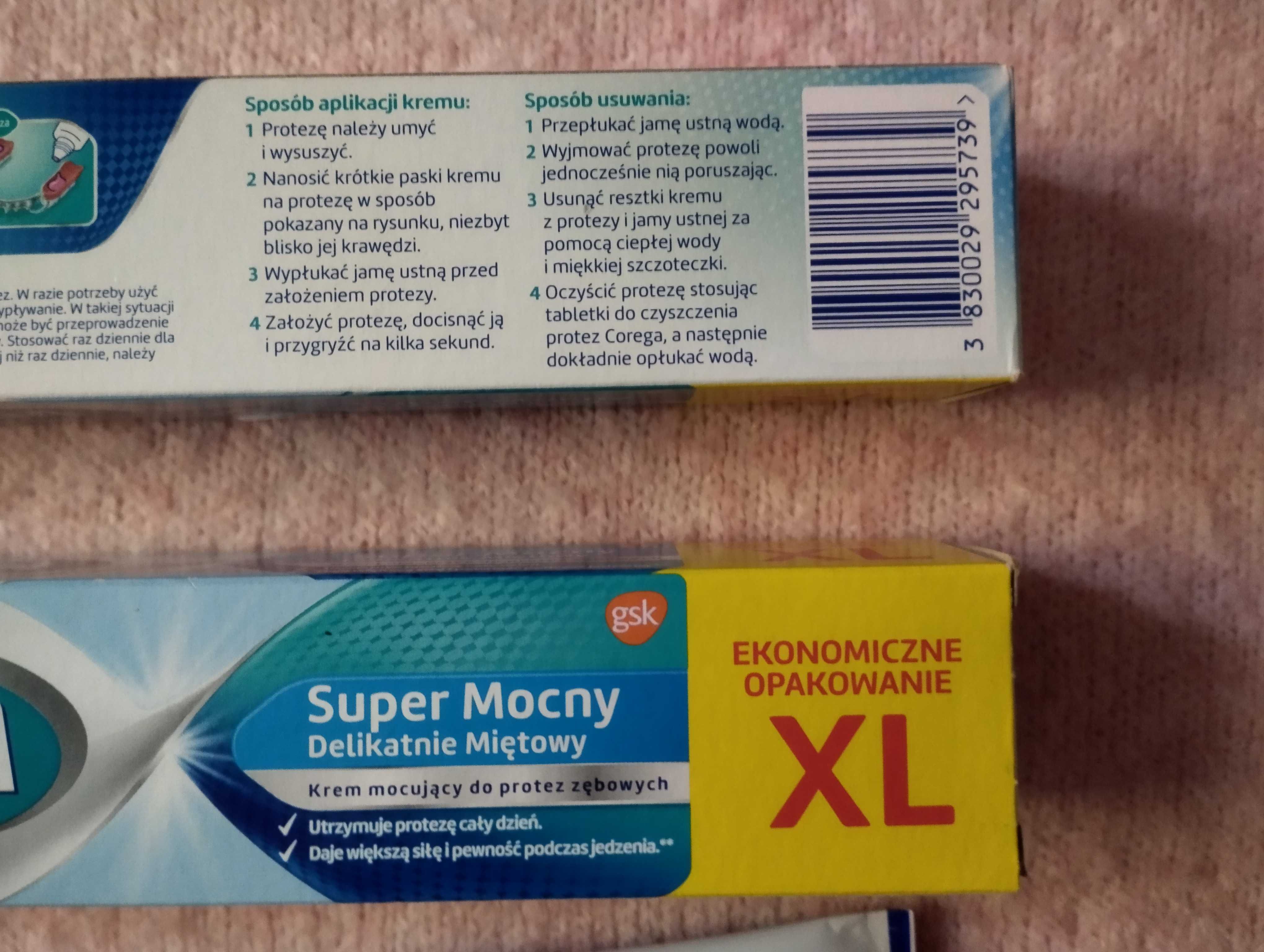 COREGA 70g Kremy mocujące do protez zębowych - Super Mocny Mam dwie