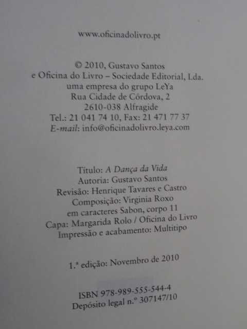 A Dança da Vida de Gustavo Santos - 1ª Edição
