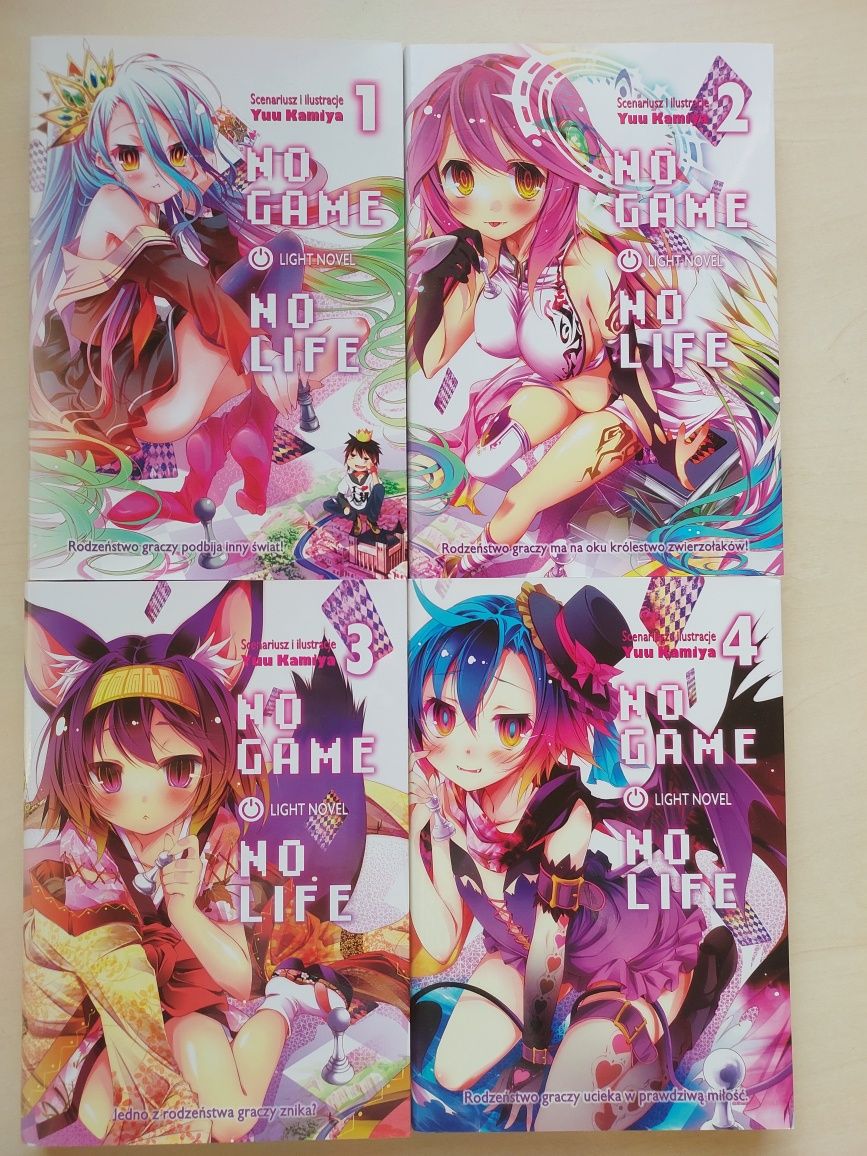 Tomy 1-4 Light Novelki No Game No Life