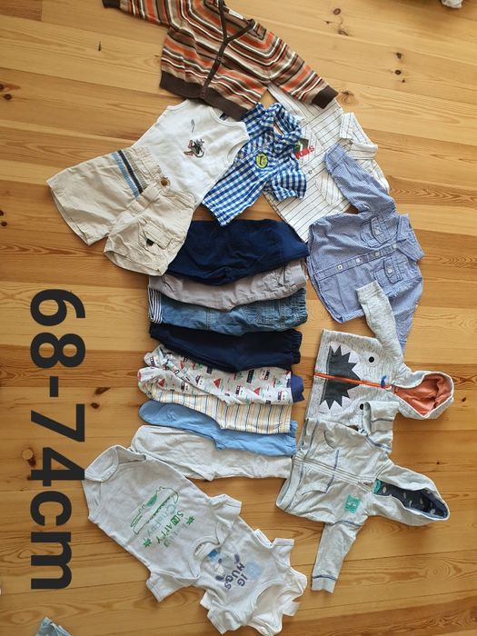 A 68-74 cm paczka dla chłopca, mega paka tanio 19 szt