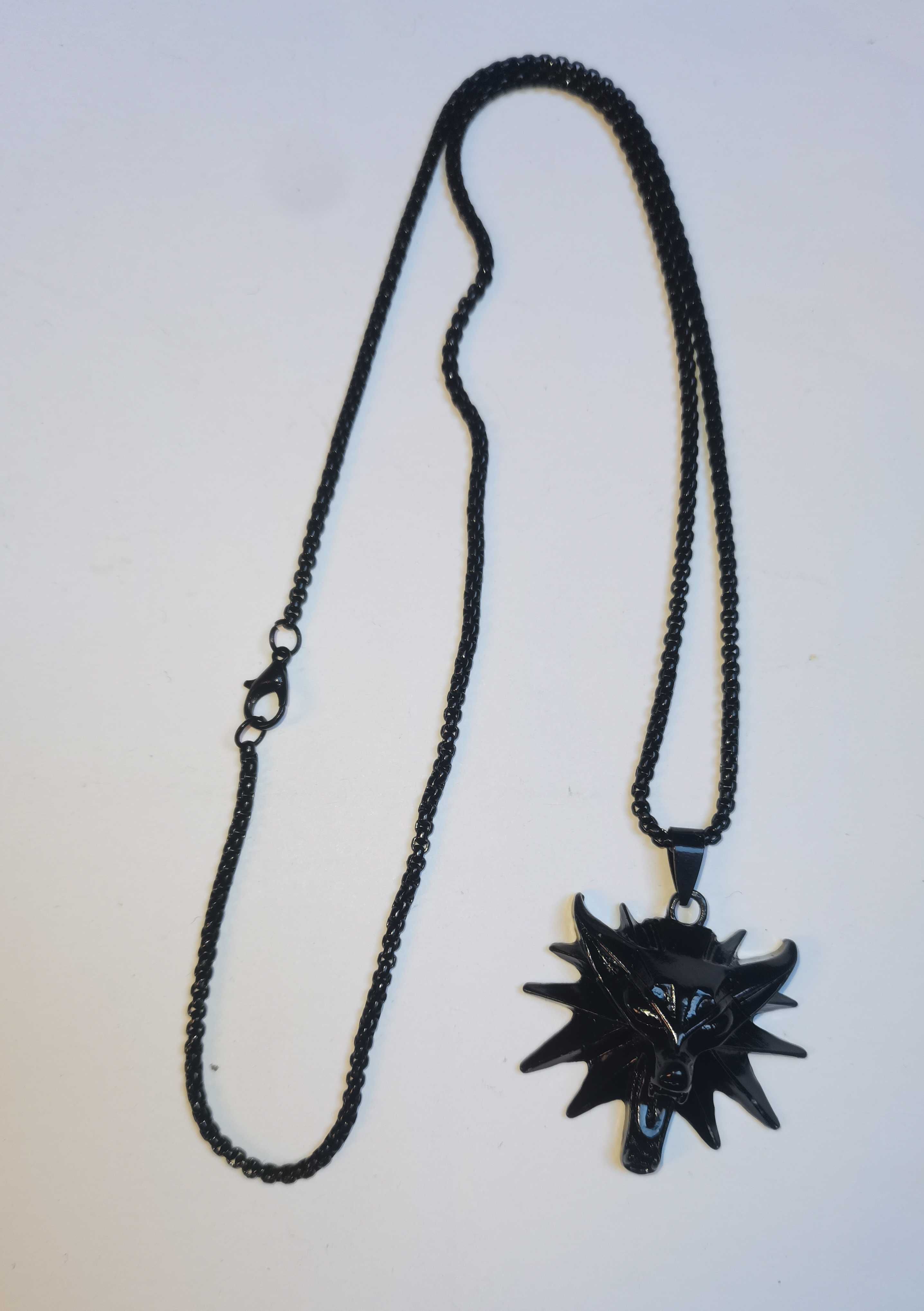Wiedźmin / The Witcher - czarny medalion, amulet wiedźmiński