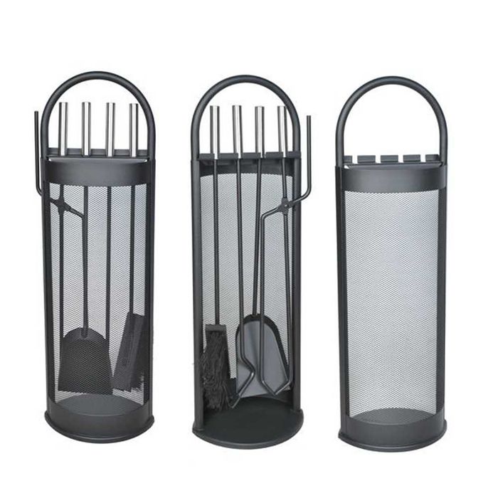 Набір аксесуарів для каміна Kaminer 5 в 1 кочерга совок мітла щипці