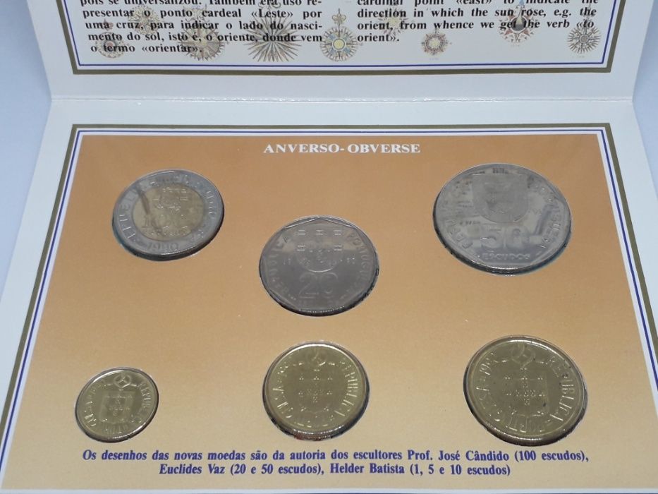 Moedas Escudos Série Moedas Correntes BNC 1990