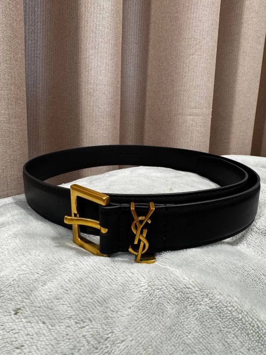 Ремень черный ysl