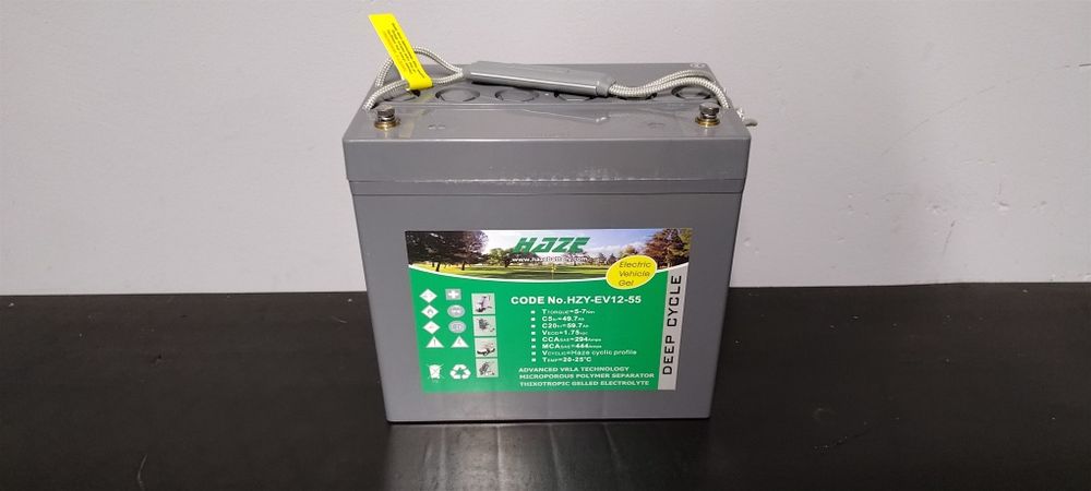 Akumulator żelowy HAZE 12V 55A HZY-EV12-55 nowy (do łódki)