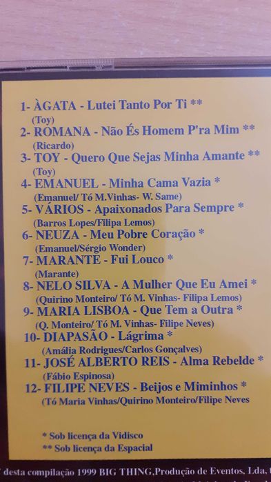 2 cds top portugal cancoes romanticas