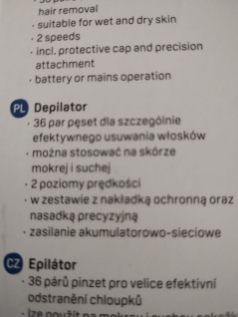 Depilator Epilierer