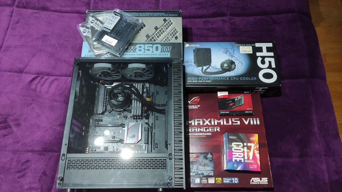 Bundle i7 7700k + ASUS Maximus VII + 4x4GB RAM ddr4 + Corsair H50