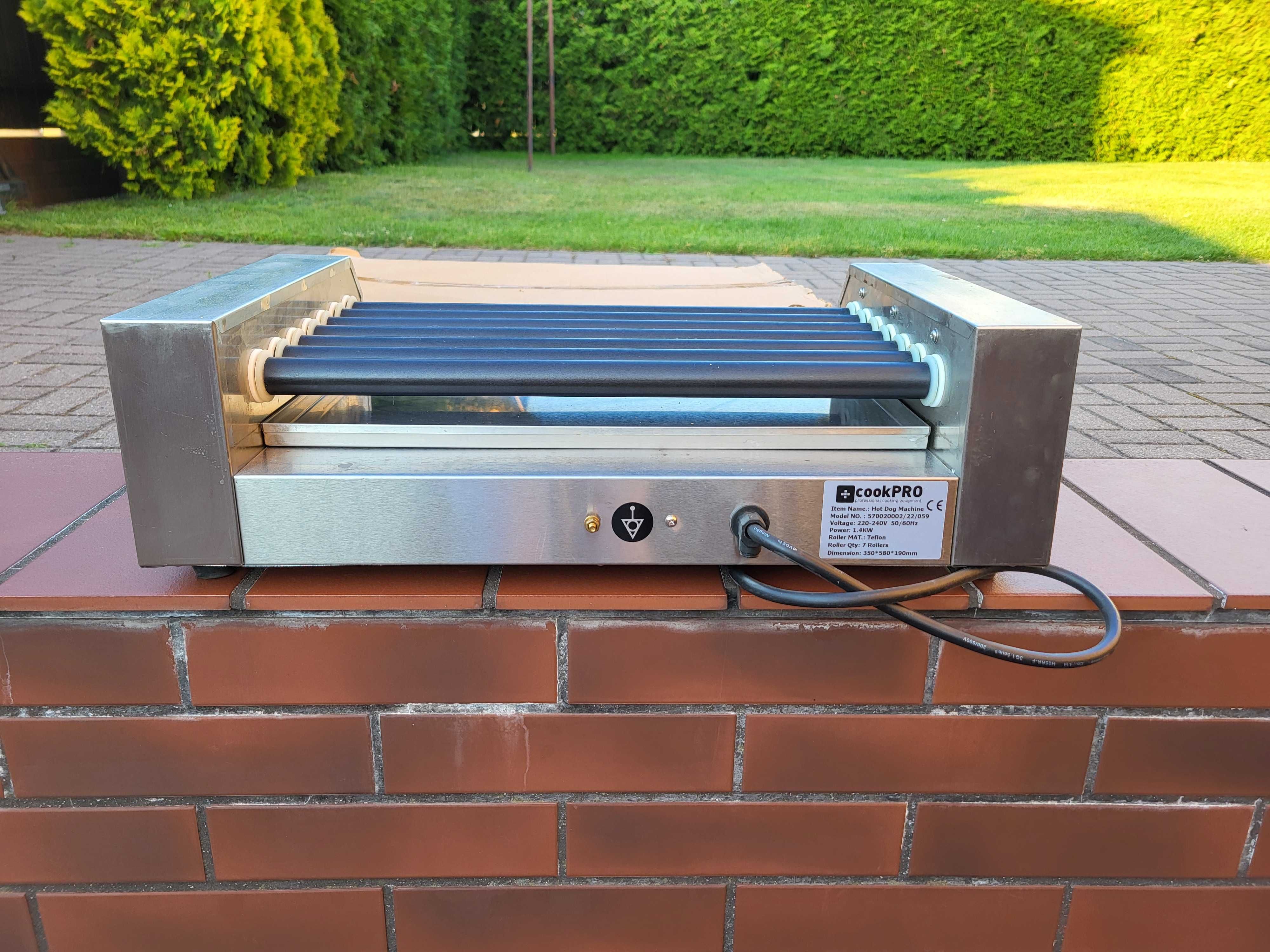 Roller grill podgrzewacz do parówek 7 rolkowy cookPRO