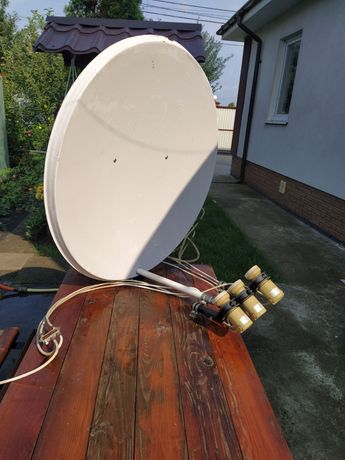 Спутникова антена з тв приставкою