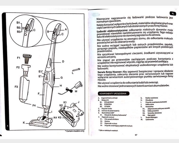 Odkurzacz  bezprzewodowy HOOVER ATCHEN