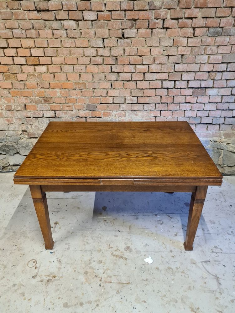 Stół rozkładany (do 348cm!) międzywojenny dąb antyk retro vintage