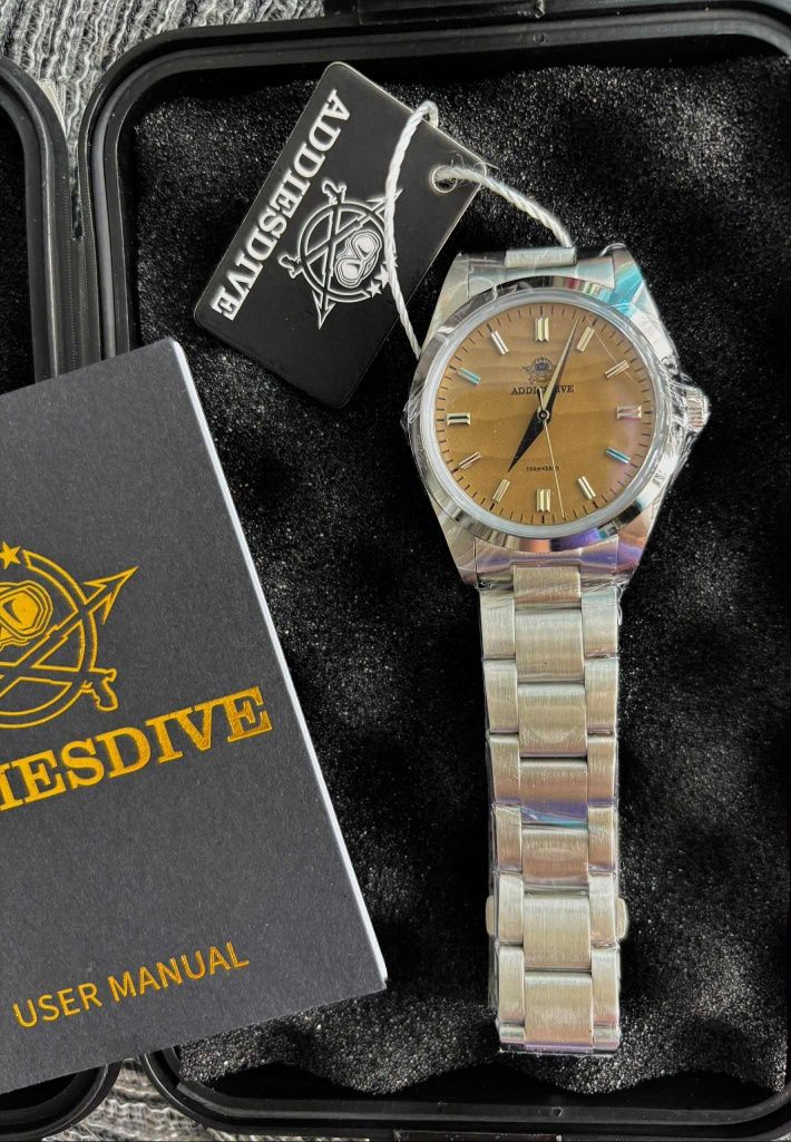 Zegarek Addiesdive, mechanizm Seiko, 36mm, Nowy! Folia!
