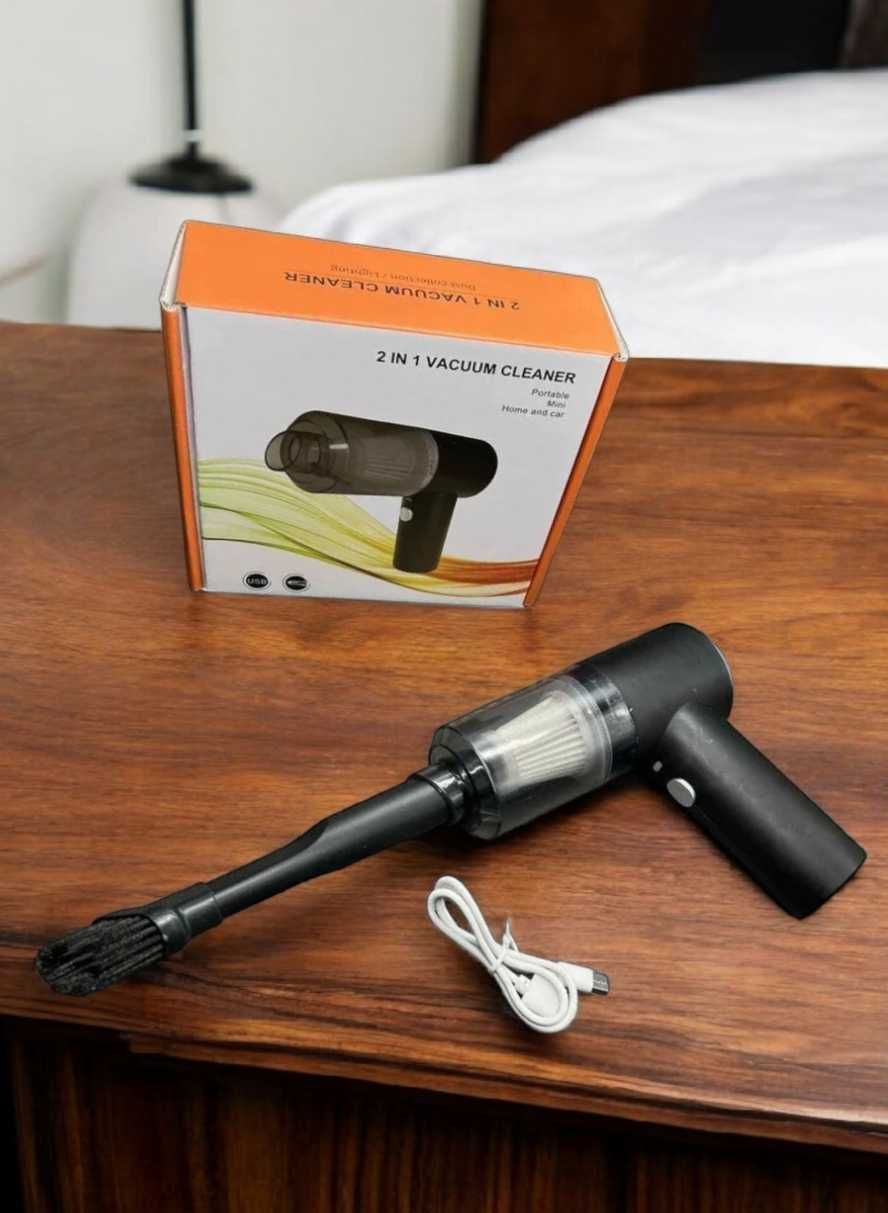 Автомобільний пилосос акумуляторний заряджається від usb