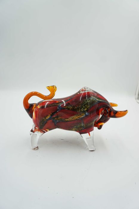 SZKLANA figura styl murano-byk symbol siły