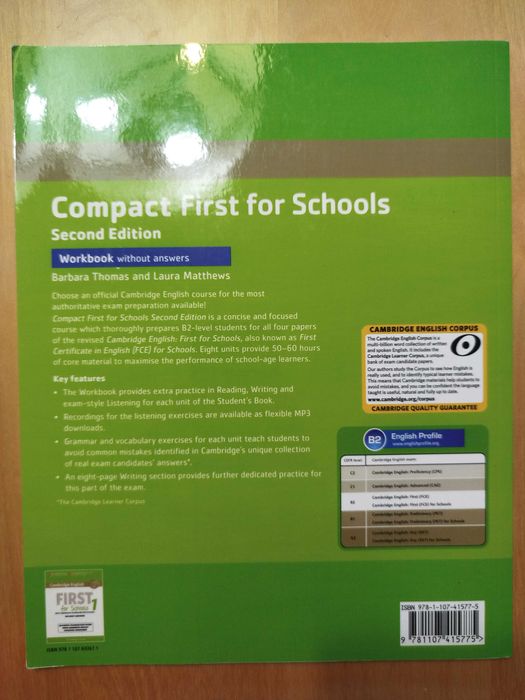 Compact First For Schools (Student's Book+Workbook)(Cambridge English)