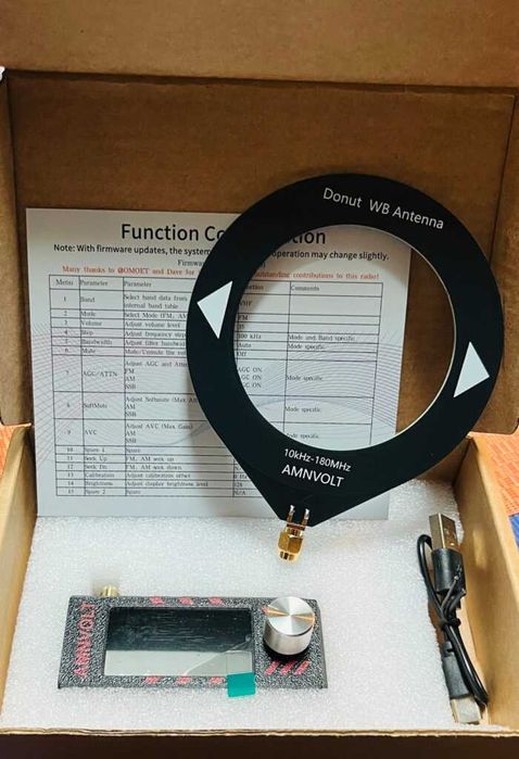 Receptor Multi Bandas Mini  rádio  Portatil V3S AMNVOLT i SI4732 DSP