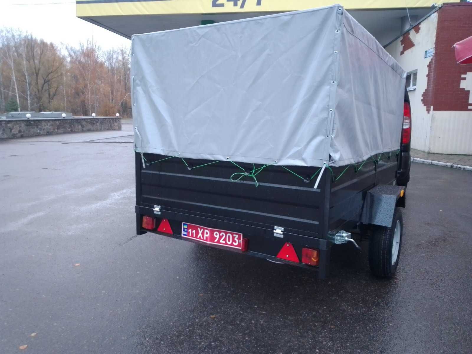 ПРИЦЕП причіп с ЗАВОДА 2500*1500*500  до 1.5т. Доставка з документами