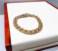 Najmodniejsza złota bransoletka garibaldi 20cm 750