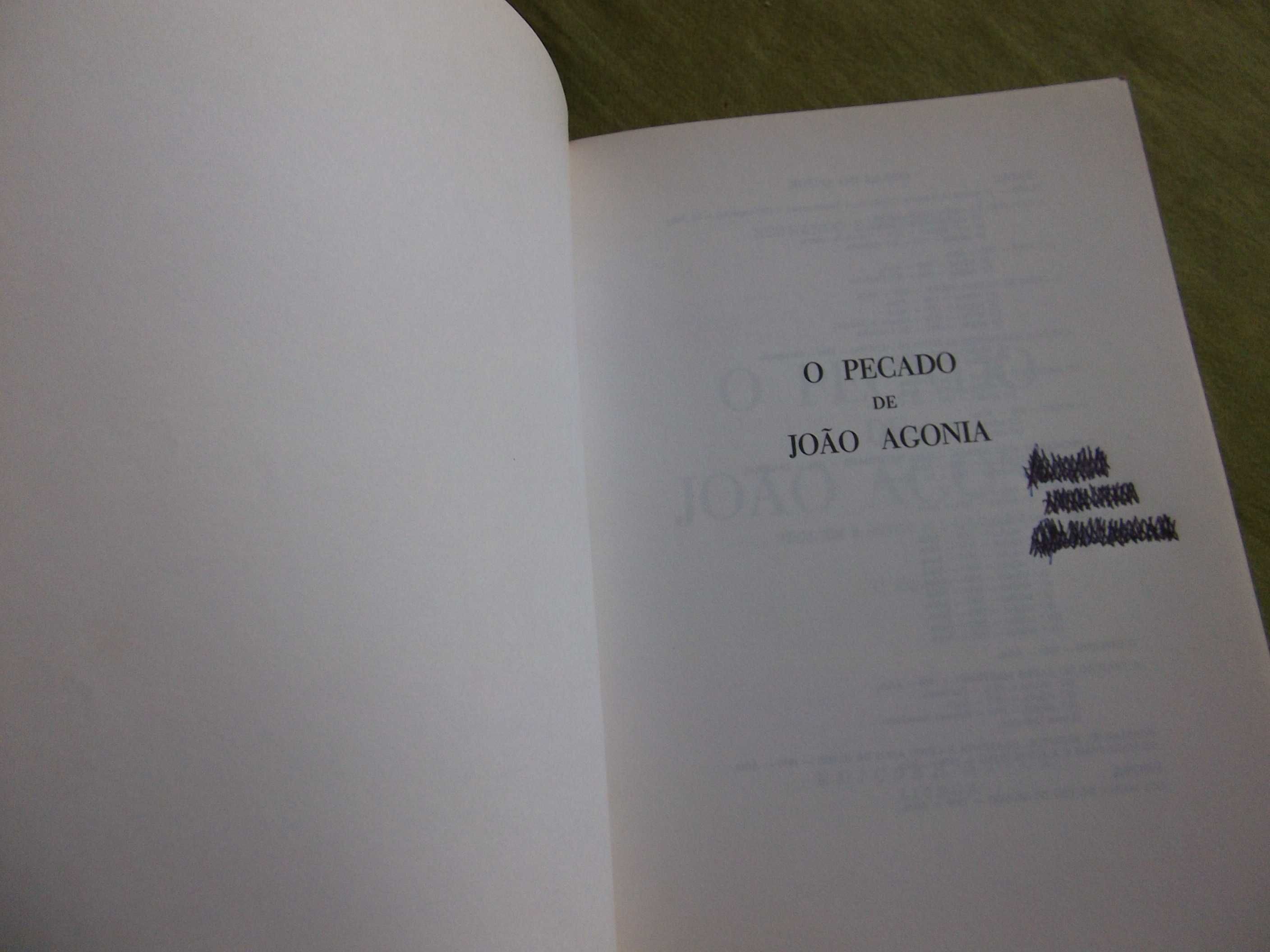 O pecado de João Agonia - Bernardo Santareno