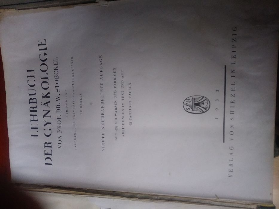 książki niemieckie medyczne przedwojenne