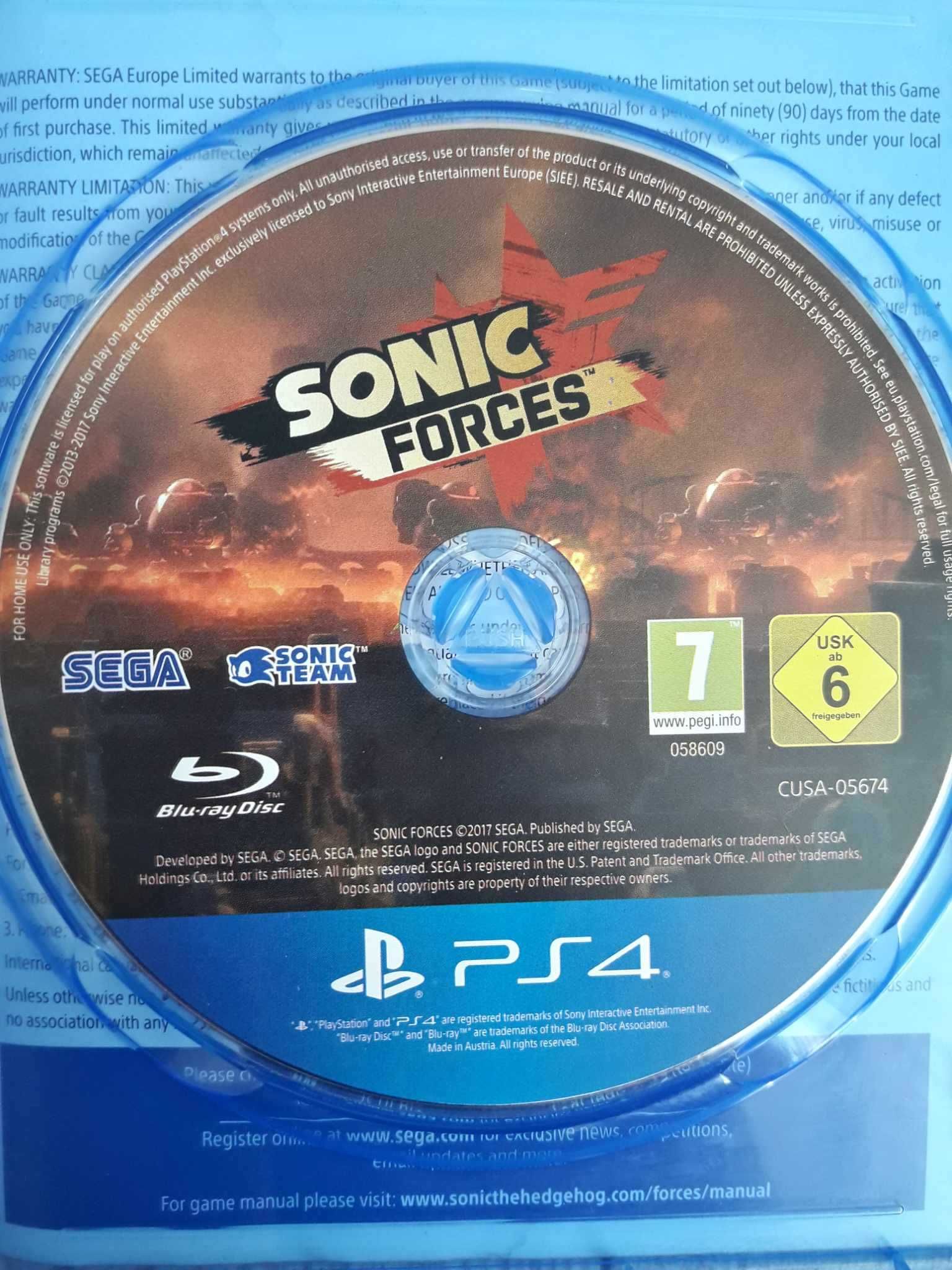 Gra Sonic Forces PS4/PS5 Playstation