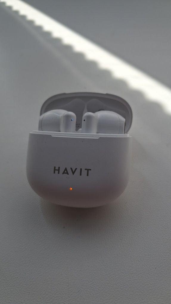 Беспроводные bluetooth наушники HAVIT TW976  tws белые