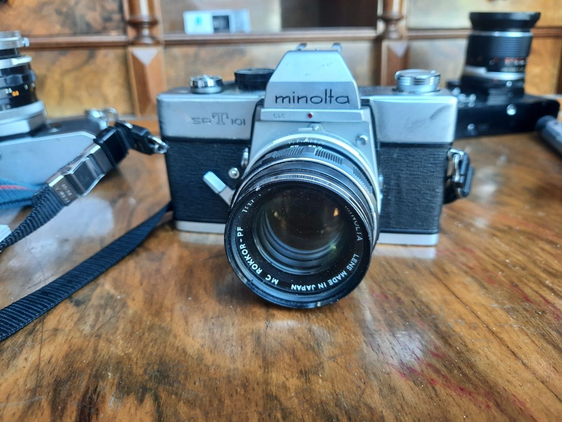 Minolta SRT 101 Mc krokkor-pf 1:1.7 tmF55mm minolta