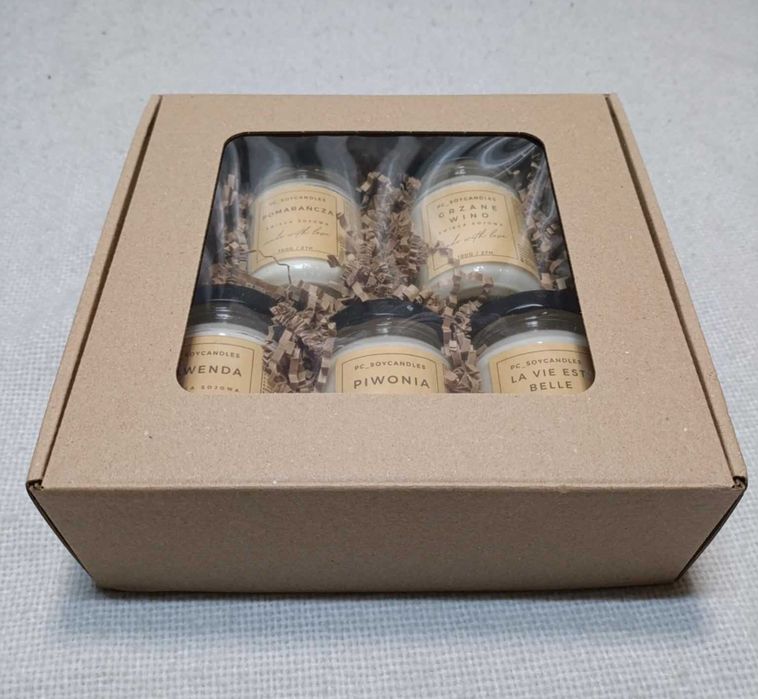 Zestaw Prezentowy Świece Sojowe Zapachowe 5x143ml