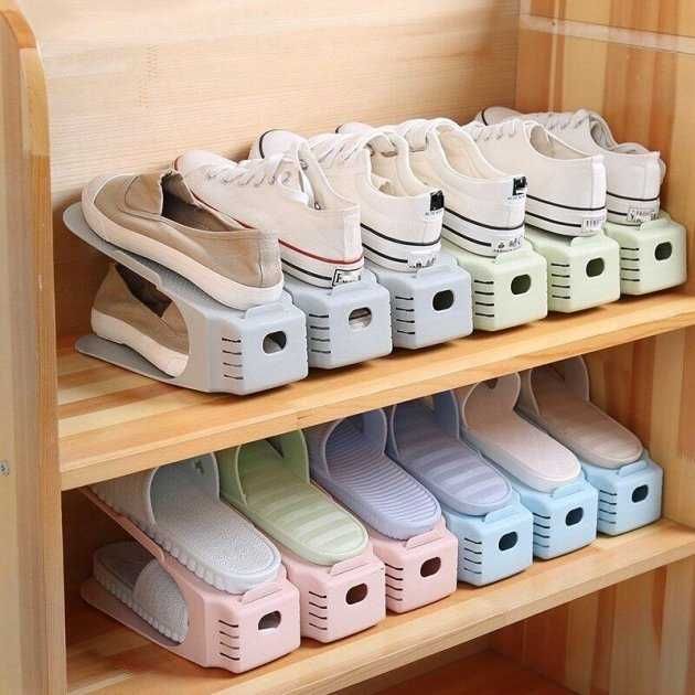 Підставка для взуття Shoes Holder, подвійна підставка для взуття 6 шт