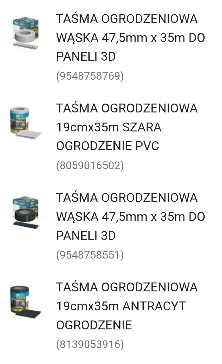 Zestaw taśma ogrodowa WDB PLAST BASIC fabrycznie zapakowane TANIEJ