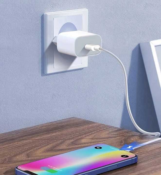 Ładowarka USB-C 20W + Kabel Lightning DO IPHONE 12 13 PRO